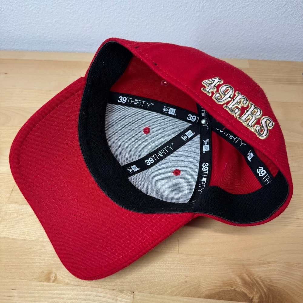 San Francisco 49ers New Era 39THIRTY Men's S/M Red Fitted Stretch Hat NFL - Picture 8 of 9